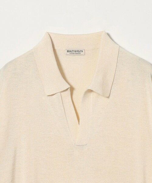 BEAUTY&YOUTH シャイン ギマ スキッパー ポロシャツ スキッパーポロ BEAUTY&YOUTH UNITED ARROWS（ビューティーアンドユース