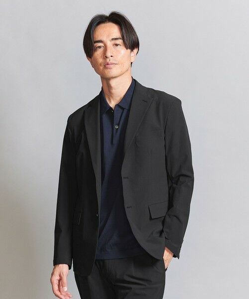 ユナイテッドアローズ ノーカラージャケット セットアップ ネイビー L きちんと派の【ノーカラージャケット】はセットアップ買いが