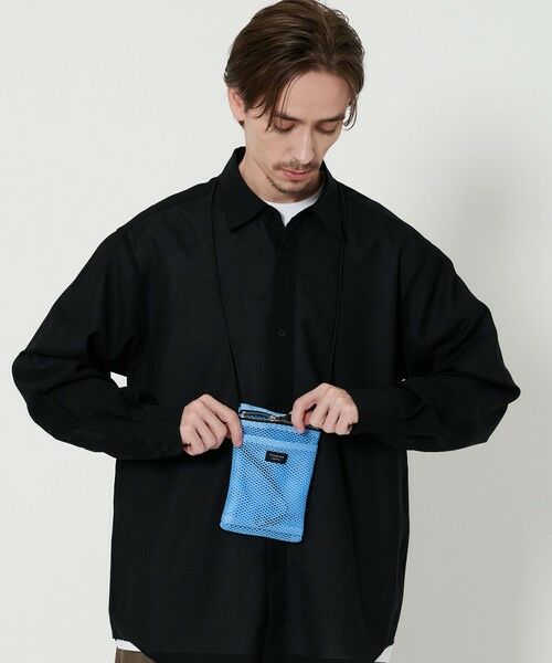BEAUTY & YOUTH UNITED ARROWS/ビューティー&ユース ユナイテッドアローズ 【別注】 <STANDARD SUPPLY> メッシュ ネック ポーチ バッグ LT. BLUE FREE BEAUTY & YOUTH UNITED ARROWS/ビューティー&ユース ユナイテッドアローズ 【別注】 <STANDARD SUPPLY> メッシュ ネック ポーチ バッグ LT. BLUE FREE