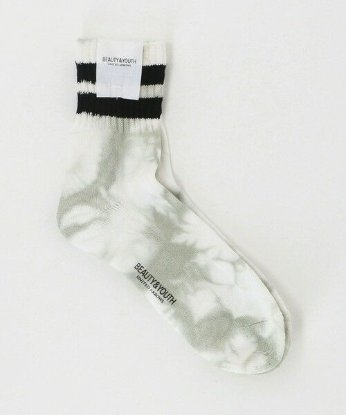 BEAUTY & YOUTH UNITED ARROWS/ビューティー&ユース ユナイテッドアローズ ツーライン ソフト パイル クウォーター ソックス LIME FREE BEAUTY & YOUTH UNITED ARROWS/ビューティー&ユース ユナイテッドアローズ ツーライン ソフト パイル クウォーター ソックス LIME FREE