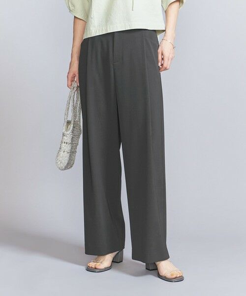 BEAUTY & YOUTH UNITED ARROWS/ビューティー&ユース ユナイテッドアローズ ポリエステルブレンド バックゴム パンツ DK. GRAY XS BEAUTY & YOUTH UNITED ARROWS/ビューティー&ユース ユナイテッドアローズ ポリエステルブレンド バックゴム パンツ DK. GRAY XS