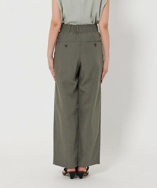 BEAUTY&YOUTHベロアバックゴムタックパンツ ストレート ウォッシャブル BEAUTY&YOUTH UNITED ARROWS（ビューティーアンドユース
