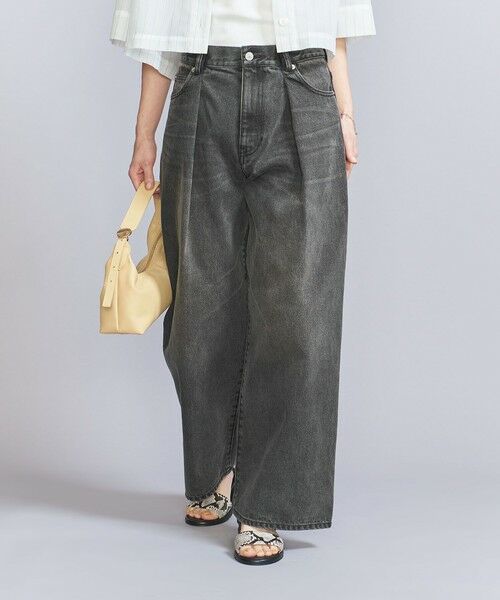 BEAUTY & YOUTH UNITED ARROWS/ビューティー&ユース ユナイテッドアローズ フロントタック デニムパンツ BLACK S BEAUTY & YOUTH UNITED ARROWS/ビューティー&ユース ユナイテッドアローズ フロントタック デニムパンツ BLACK S