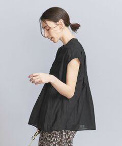 スキッパー フレンチスリーブ ブラウス