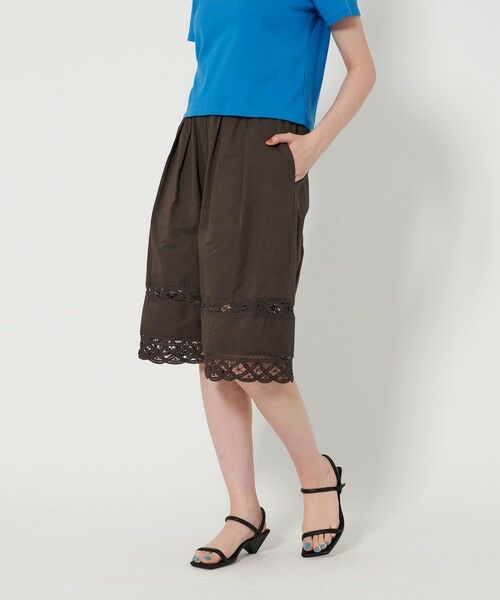 BEAUTY & YOUTH UNITED ARROWS/ビューティー&ユース ユナイテッドアローズ バテンレース ハーフパンツ/ダークブラウン DK. BROWN M BEAUTY & YOUTH UNITED ARROWS/ビューティー&ユース ユナイテッドアローズ バテンレース ハーフパンツ/ダークブラウン DK. BROWN M
