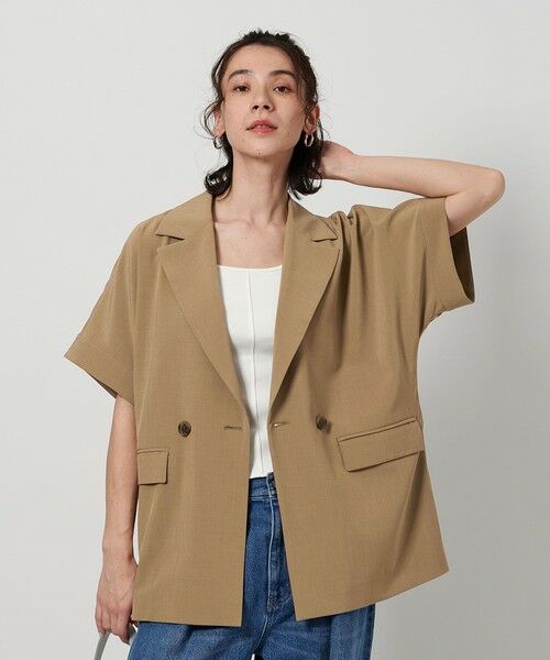 BEAUTY&YOUTH ハーフスリーブドルマンジャケット　半袖ジャケット セール】 【WEB限定 Wardrobe DAILY MINIMAL】ハーフスリーブ