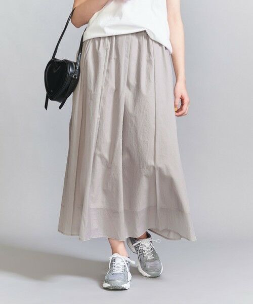 BEAUTY&YOUTH UNITED ARROWS / ビューティー&ユース ユナイテッドアローズ ロング・マキシ丈スカート | 【WEB限定】ナイロン シアーギャザースカート -ウォッシャブル- | 詳細2