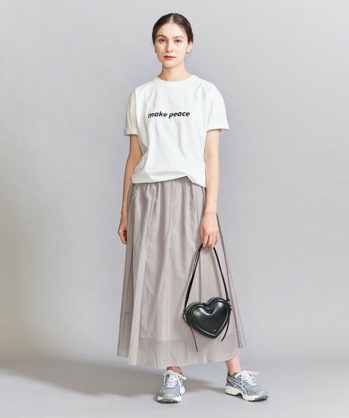 BEAUTY&YOUTH UNITED ARROWS / ビューティー&ユース ユナイテッドアローズ ロング・マキシ丈スカート | 【WEB限定】ナイロン シアーギャザースカート -ウォッシャブル- | 詳細3