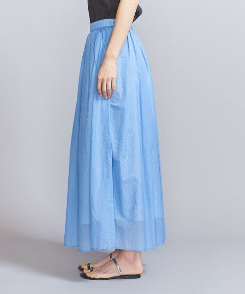 BEAUTY&YOUTH UNITED ARROWS / ビューティー&ユース ユナイテッドアローズ ロング・マキシ丈スカート | 【WEB限定】ナイロン シアーギャザースカート -ウォッシャブル- | 詳細9
