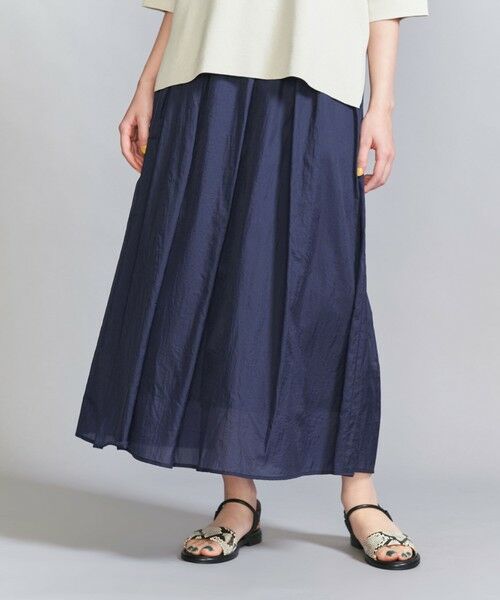 BEAUTY&YOUTH UNITED ARROWS / ビューティー&ユース ユナイテッドアローズ ロング・マキシ丈スカート | 【WEB限定】ナイロン シアーギャザースカート -ウォッシャブル- | 詳細14