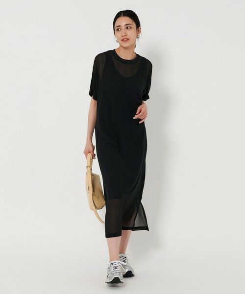 BEAUTY&YOUTH UNITED ARROWS / ビューティー&ユース ユナイテッドアローズ ロング・マキシ丈ワンピース | シフォンレイヤード ドルマンスリーブ ワンピース | 詳細2