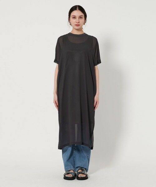 BEAUTY&YOUTH UNITED ARROWS / ビューティー&ユース ユナイテッドアローズ ロング・マキシ丈ワンピース | シフォンレイヤード ドルマンスリーブ ワンピース | 詳細10