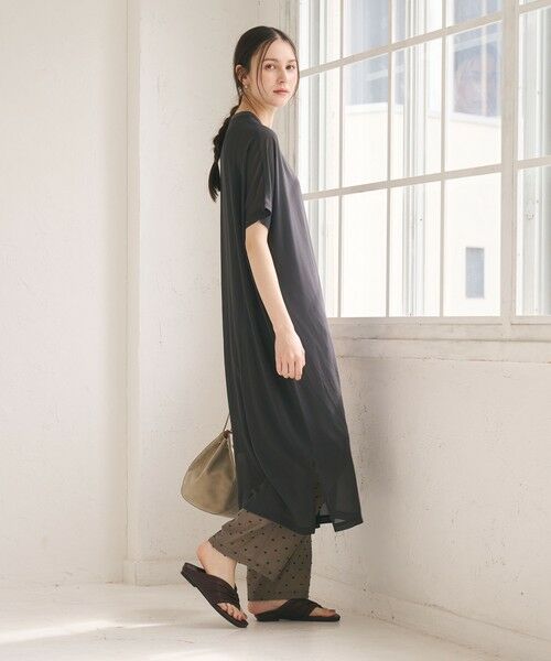 BEAUTY&YOUTH UNITED ARROWS / ビューティー&ユース ユナイテッドアローズ ロング・マキシ丈ワンピース | シフォンレイヤード ドルマンスリーブ ワンピース | 詳細6