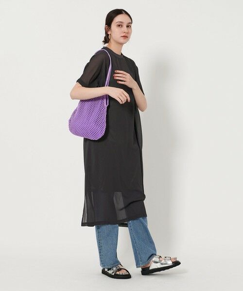 BEAUTY&YOUTH UNITED ARROWS / ビューティー&ユース ユナイテッドアローズ ロング・マキシ丈ワンピース | シフォンレイヤード ドルマンスリーブ ワンピース | 詳細9