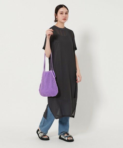 BEAUTY & YOUTH UNITED ARROWS/ビューティー&ユース ユナイテッドアローズ シフォンレイヤード ドルマンスリーブ ワンピース DK. GRAY FREE BEAUTY & YOUTH UNITED ARROWS/ビューティー&ユース ユナイテッドアローズ シフォンレイヤード ドルマンスリーブ ワンピース DK. GRAY FREE