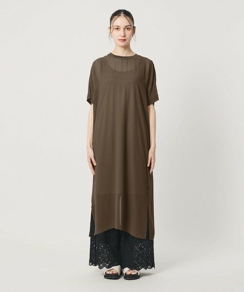 BEAUTY&YOUTH UNITED ARROWS / ビューティー&ユース ユナイテッドアローズ ロング・マキシ丈ワンピース | シフォンレイヤード ドルマンスリーブ ワンピース | 詳細16