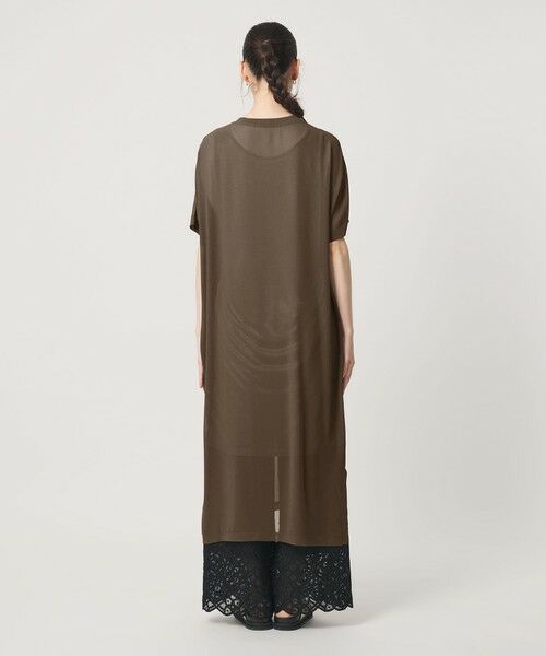 BEAUTY&YOUTH UNITED ARROWS / ビューティー&ユース ユナイテッドアローズ ロング・マキシ丈ワンピース | シフォンレイヤード ドルマンスリーブ ワンピース | 詳細18