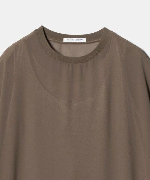 BEAUTY&YOUTH UNITED ARROWS / ビューティー&ユース ユナイテッドアローズ ロング・マキシ丈ワンピース | シフォンレイヤード ドルマンスリーブ ワンピース | 詳細20