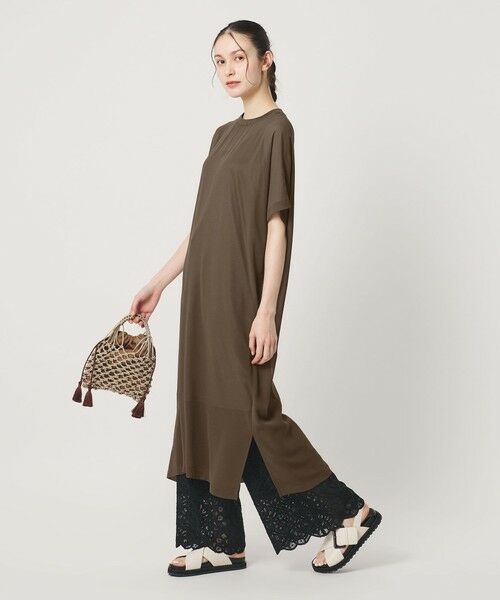 BEAUTY&YOUTH UNITED ARROWS / ビューティー&ユース ユナイテッドアローズ ロング・マキシ丈ワンピース | シフォンレイヤード ドルマンスリーブ ワンピース | 詳細13