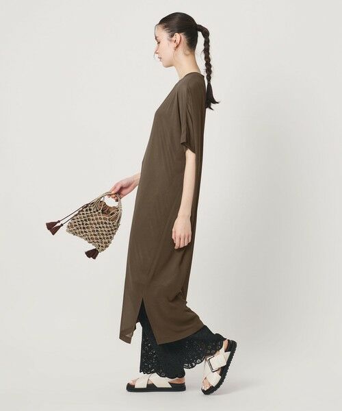 BEAUTY&YOUTH UNITED ARROWS / ビューティー&ユース ユナイテッドアローズ ロング・マキシ丈ワンピース | シフォンレイヤード ドルマンスリーブ ワンピース | 詳細15