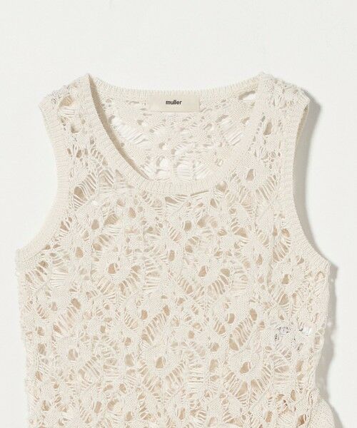 BEAUTY&YOUTH UNITED ARROWS / ビューティー&ユース ユナイテッドアローズ ベスト | ＜muller of yoshiokubo＞フリル レース ニット ベスト | 詳細2