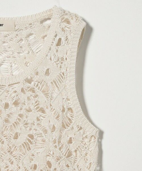 BEAUTY&YOUTH UNITED ARROWS / ビューティー&ユース ユナイテッドアローズ ベスト | ＜muller of yoshiokubo＞フリル レース ニット ベスト | 詳細3