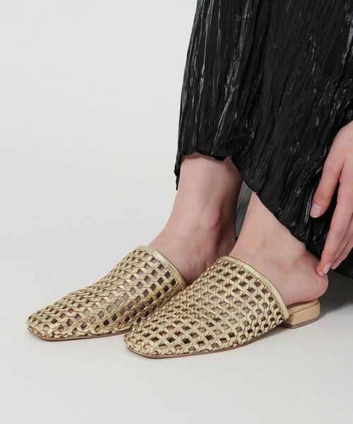 BEAUTY & YOUTH UNITED ARROWS/ビューティー&ユース ユナイテッドアローズ メッシュ スライダーサンダル GOLD 25cm(38) BEAUTY & YOUTH UNITED ARROWS/ビューティー&ユース ユナイテッドアローズ メッシュ スライダーサンダル GOLD 25cm(38)
