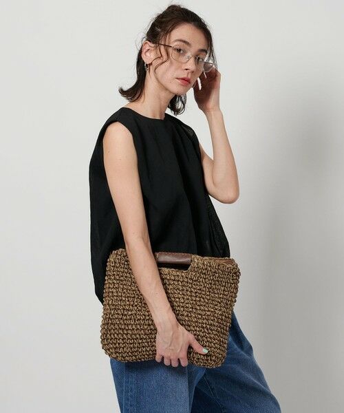 BEAUTY&YOUTH UNITED ARROWS / ビューティー&ユース ユナイテッドアローズ かごバック | ペーパースクエア ショルダーバッグ -2WAY- | 詳細15