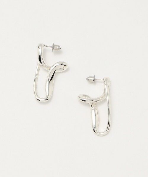 BEAUTY & YOUTH UNITED ARROWS/ビューティー&ユース ユナイテッドアローズ <Soierie>Stream ピアス SILVER FREE BEAUTY & YOUTH UNITED ARROWS/ビューティー&ユース ユナイテッドアローズ <Soierie>Stream ピアス SILVER FREE