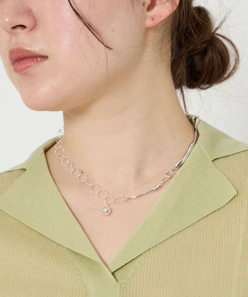BEAUTY & YOUTH UNITED ARROWS/ビューティー&ユース ユナイテッドアローズ <Soierie>Dripping ネックレス SILVER FREE BEAUTY & YOUTH UNITED ARROWS/ビューティー&ユース ユナイテッドアローズ <Soierie>Dripping ネックレス SILVER FREE