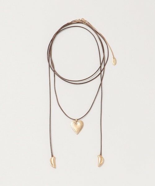 BEAUTY&YOUTH UNITED ARROWS / ビューティー&ユース ユナイテッドアローズ ネックレス・ペンダント・チョーカー | コード×メタルハート チョーカー | 詳細5