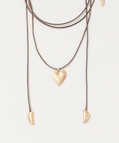 BEAUTY&YOUTH UNITED ARROWS / ビューティー&ユース ユナイテッドアローズ ネックレス・ペンダント・チョーカー | コード×メタルハート チョーカー | 詳細6