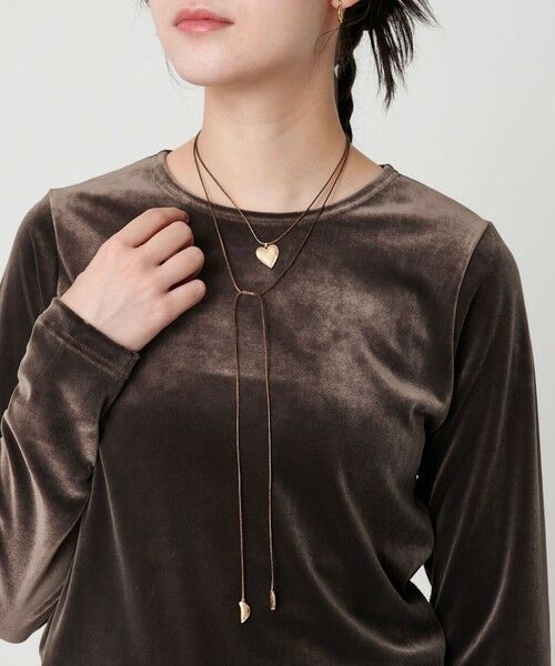 BEAUTY&YOUTH UNITED ARROWS / ビューティー&ユース ユナイテッドアローズ ネックレス・ペンダント・チョーカー | コード×メタルハート チョーカー | 詳細1