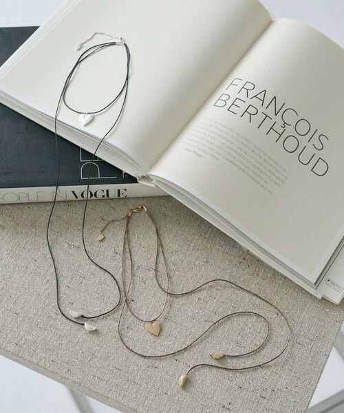 BEAUTY&YOUTH UNITED ARROWS / ビューティー&ユース ユナイテッドアローズ ネックレス・ペンダント・チョーカー | コード×メタルハート チョーカー | 詳細3