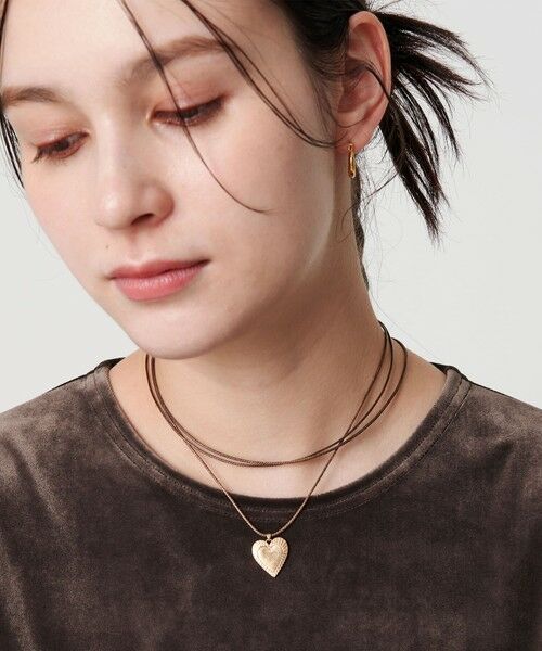 BEAUTY & YOUTH UNITED ARROWS/ビューティー&ユース ユナイテッドアローズ コード×メタルハート チョーカー GOLD FREE