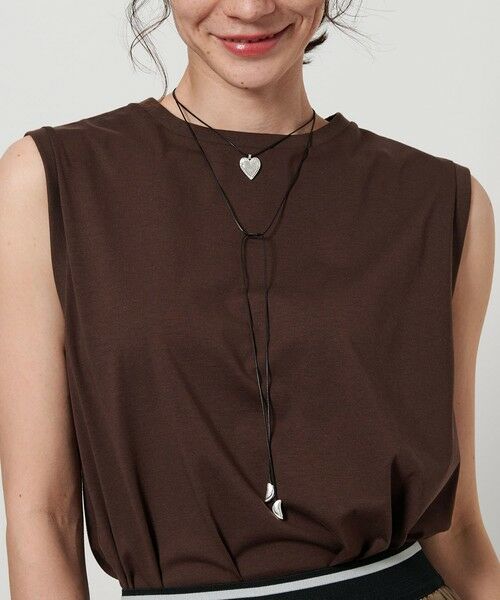 BEAUTY&YOUTH UNITED ARROWS / ビューティー&ユース ユナイテッドアローズ ネックレス・ペンダント・チョーカー | コード×メタルハート チョーカー | 詳細7