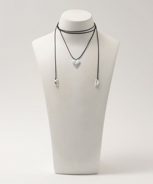 BEAUTY&YOUTH UNITED ARROWS / ビューティー&ユース ユナイテッドアローズ ネックレス・ペンダント・チョーカー | コード×メタルハート チョーカー | 詳細17