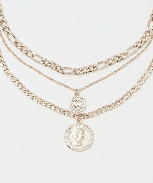 BEAUTY&YOUTH UNITED ARROWS / ビューティー&ユース ユナイテッドアローズ ネックレス・ペンダント・チョーカー | ミックスチェーン コインネックレス-3WAY- | 詳細1