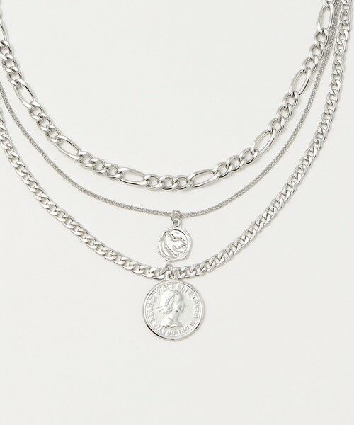 BEAUTY&YOUTH UNITED ARROWS / ビューティー&ユース ユナイテッドアローズ ネックレス・ペンダント・チョーカー | ミックスチェーン コインネックレス-3WAY- | 詳細17