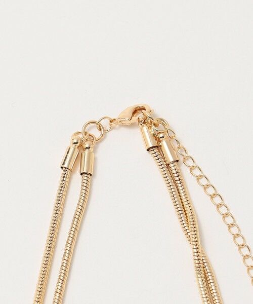 BEAUTY&YOUTH UNITED ARROWS / ビューティー&ユース ユナイテッドアローズ ネックレス・ペンダント・チョーカー | スネークチェーン×ビーンモチーフ 2連ネックレス | 詳細2