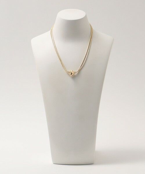 BEAUTY&YOUTH UNITED ARROWS / ビューティー&ユース ユナイテッドアローズ ネックレス・ペンダント・チョーカー | スネークチェーン×ビーンモチーフ 2連ネックレス | 詳細5