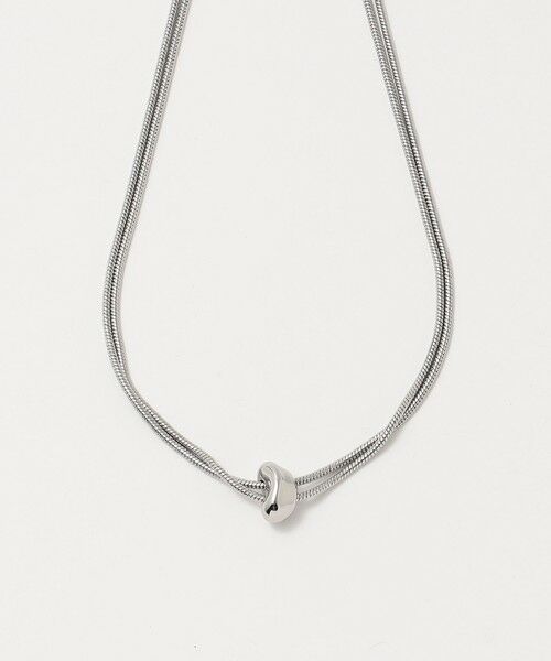 BEAUTY&YOUTH UNITED ARROWS / ビューティー&ユース ユナイテッドアローズ ネックレス・ペンダント・チョーカー | スネークチェーン×ビーンモチーフ 2連ネックレス | 詳細8