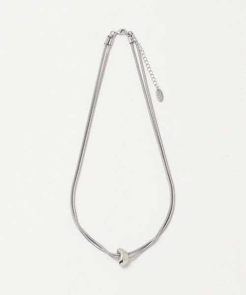 BEAUTY&YOUTH UNITED ARROWS / ビューティー&ユース ユナイテッドアローズ ネックレス・ペンダント・チョーカー | スネークチェーン×ビーンモチーフ 2連ネックレス | 詳細9