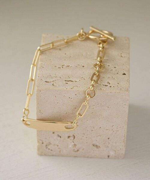 BEAUTY&YOUTH UNITED ARROWS / ビューティー&ユース ユナイテッドアローズ ブレスレット・バングル | メタルチェーン×ユニークバー ブレスレット | 詳細3