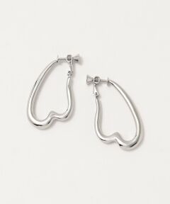 BEAUTY&YOUTH UNITED ARROWS / ビューティー&ユース ユナイテッドアローズ ピアス・イヤリング | メタル ハートライン イヤリング