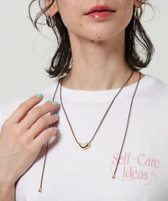 BEAUTY&YOUTH UNITED ARROWS / ビューティー&ユース ユナイテッドアローズ ネックレス・ペンダント・チョーカー | ユニークハート コードスライダーネックレス