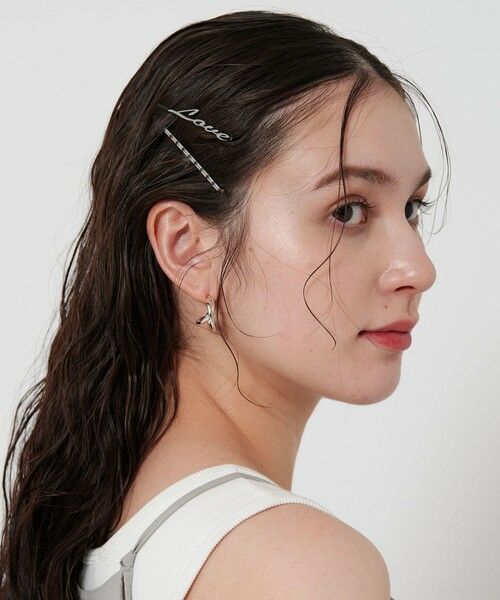 BEAUTY&YOUTH UNITED ARROWS / ビューティー&ユース ユナイテッドアローズ カチューシャ・カチューム・その他 | ＜heyep＞ロゴ ラインストーン ヘアピン/4P | 詳細1