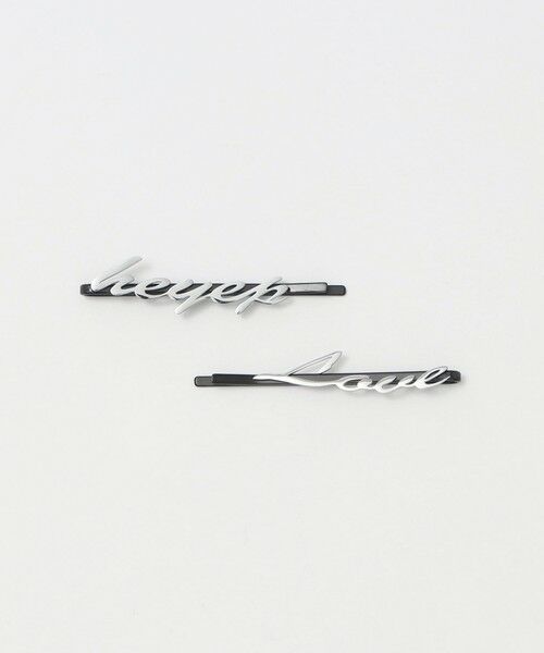 BEAUTY&YOUTH UNITED ARROWS / ビューティー&ユース ユナイテッドアローズ カチューシャ・カチューム・その他 | ＜heyep＞ロゴ ラインストーン ヘアピン/4P | 詳細3