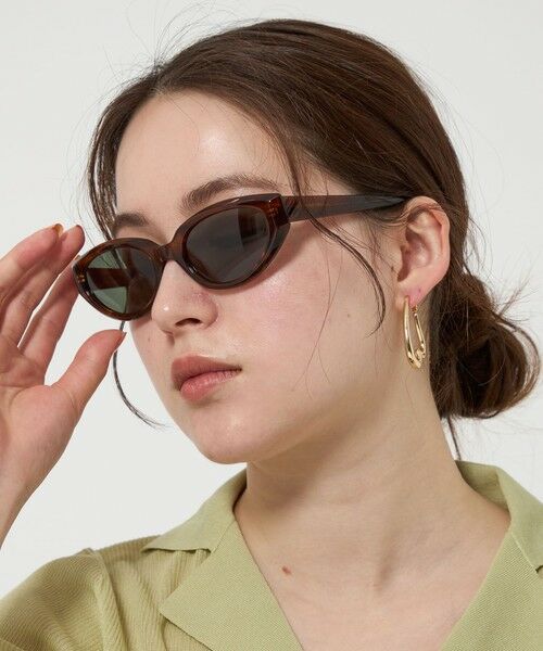 BEAUTY & YOUTH UNITED ARROWS/ビューティー&ユース ユナイテッドアローズ フォックスキャット サングラス MD. BROWN FREE BEAUTY & YOUTH UNITED ARROWS/ビューティー&ユース ユナイテッドアローズ フォックスキャット サングラス MD. BROWN FREE