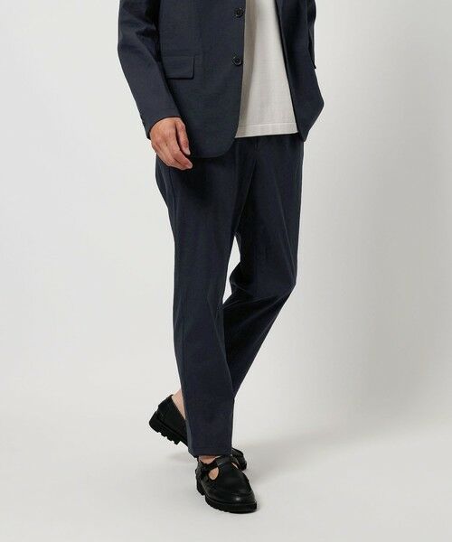 BEAUTY & YOUTH UNITED ARROWS/ビューティー&ユース ユナイテッドアローズ ミクスチャー ナイロン ノープリーツ テーパード パンツ ‐ヨコストレッチ・撥水機能・セットアップ対応‐ NAVY L BEAUTY & YOUTH UNITED ARROWS/ビューティー&ユース ユナイテッドアローズ ミクスチャー ナイロン ノープリーツ テーパード パンツ ‐ヨコストレッチ・撥水機能・セットアップ対応‐ NAVY L
